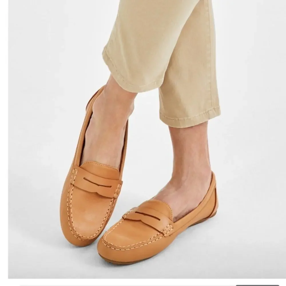 NWOB Style & Co Women's Serafinaa Driver Penny Loafers Brown 6.5